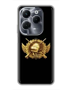 Чехол для Infinix Hot 40 Play с картинкой «PUBG — оранжевый градиент»