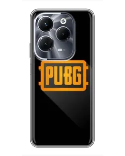 Чехол для Infinix Hot 40 Play с картинкой «PUBG — рамка лого»