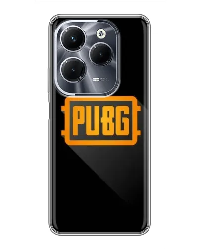Чехол для Infinix Hot 40 Play с картинкой «PUBG — рамка лого»