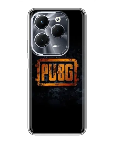 Чехол для Infinix Hot 40 Play с картинкой «PUBG — золотой логотип»