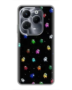 Чехол для Infinix Hot 40 Play с картинкой «Экипаж Among Us»