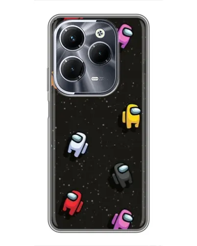 Чехол для Infinix Hot 40 Play с картинкой «Космический паттерн Among Us»