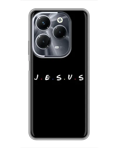 Чехол для Infinix Hot 40 Play с картинкой «Точки веры J.E.S.U.S.»
