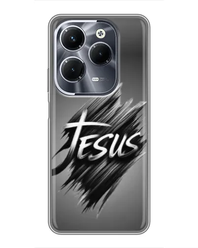 Чехол для Infinix Hot 40 Play с картинкой «Надпись Jesus Graffiti»