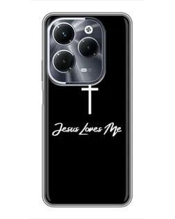 Чехол для Infinix Hot 40 Play с картинкой «Иисус любит тебя»