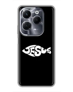 Чехол для Infinix Hot 40 Play с картинкой «Рыба Jesus»