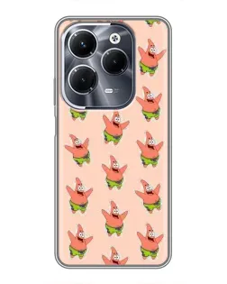 Чехол для Infinix Hot 40 Play с картинкой «Патрик Стар паттерн»