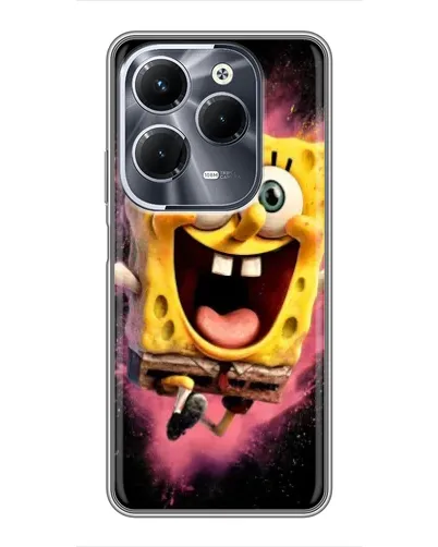 Чехол для Infinix Hot 40 Play с картинкой «Взрывной Спанч Боб» Чехол для Infinix Hot 40 Play с картинкой «Взрывной Спанч Боб»