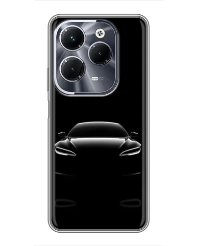 Чохол для Infinix Hot 40 Play з картинкою «Силует Tesla Night» Чохол для Infinix Hot 40 Play з картинкою «Силует Tesla Night»