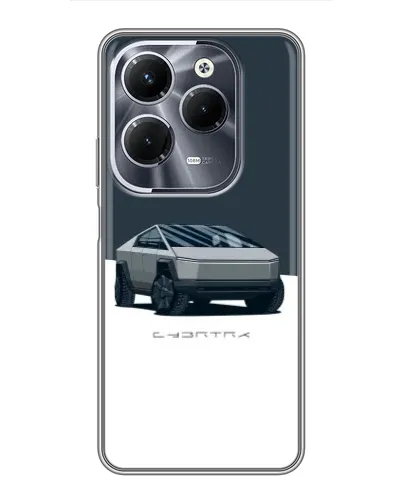 Чохол для Infinix Hot 40 Play з картинкою «Сріблястий Cybertruck Tesla» Чохол для Infinix Hot 40 Play з картинкою «Сріблястий Cybertruck Tesla»
