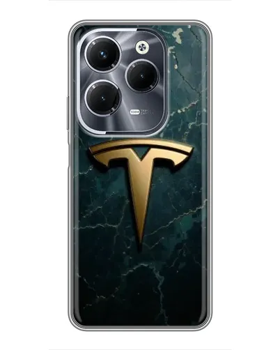 Чохол для Infinix Hot 40 Play з картинкою «Мармурова Tesla Gold» Чохол для Infinix Hot 40 Play з картинкою «Мармурова Tesla Gold»