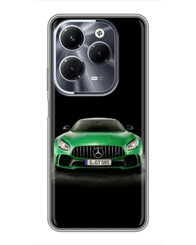 Чехол для Infinix Hot 40 Play с картинкой «Mercedes — неоновый лого» Чехол для Infinix Hot 40 Play с картинкой «Mercedes — неоновый лого»