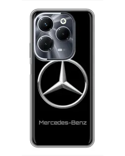 Чехол для Infinix Hot 40 Play с картинкой «Mercedes Silver Logo»