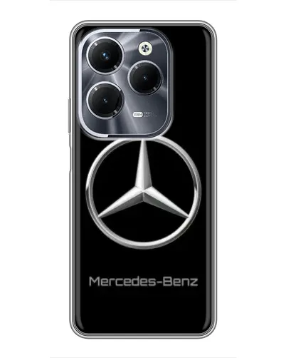 Чехол для Infinix Hot 40 Play с картинкой «Mercedes Silver Logo» Чехол для Infinix Hot 40 Play с картинкой «Mercedes Silver Logo»