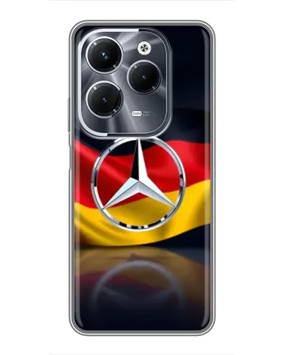 Чехол для Infinix Hot 40 Play с картинкой «Mercedes — флаг Германии» Чехол для Infinix Hot 40 Play с картинкой «Mercedes — флаг Германии»