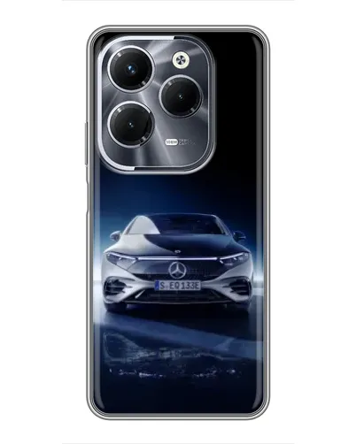 Чехол для Infinix Hot 40 Play с картинкой «Ночной Mercedes EQ» Чехол для Infinix Hot 40 Play с картинкой «Ночной Mercedes EQ»