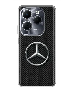 Чехол для Infinix Hot 40 Play с картинкой «Карбоновый Mercedes стиль» Чехол для Infinix Hot 40 Play с картинкой «Карбоновый Mercedes стиль»