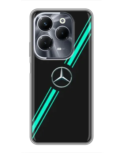 Чехол для Infinix Hot 40 Play с картинкой «Спортивные линии Mercedes» Чехол для Infinix Hot 40 Play с картинкой «Спортивные линии Mercedes»