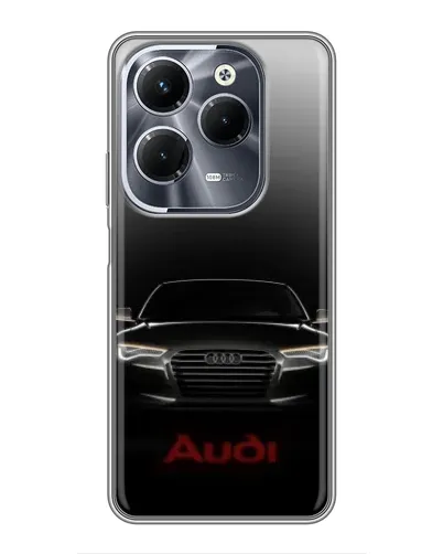 Чехол для Infinix Hot 40 Play с картинкой «Audi — градиентный контур» Чехол для Infinix Hot 40 Play с картинкой «Audi — градиентный контур»