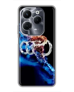 Чохол для Infinix Hot 40 Play з картинкою «Енергія лого Audi» Чохол для Infinix Hot 40 Play з картинкою «Енергія лого Audi»