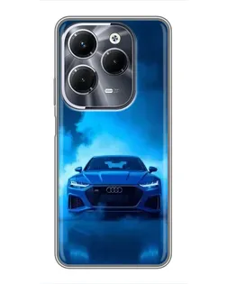 Чохол для Infinix Hot 40 Play з картинкою «Audi — блакитна енергія» Чохол для Infinix Hot 40 Play з картинкою «Audi — блакитна енергія»