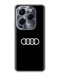 Чохол для Infinix Hot 40 Play з картинкою «Audi White Logo» Чохол для Infinix Hot 40 Play з картинкою «Audi White Logo»