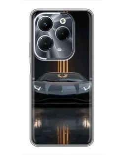 Чохол для Infinix Hot 40 Play з картинкою «Lamborghini золоті лінії» Чохол для Infinix Hot 40 Play з картинкою «Lamborghini золоті лінії»
