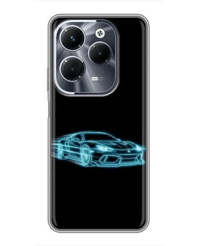 Чохол для Infinix Hot 40 Play з картинкою «Неоновий контур Lamborghini» Чохол для Infinix Hot 40 Play з картинкою «Неоновий контур Lamborghini»