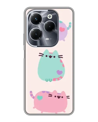 Чехол для Infinix Hot 40 Play с картинкой «Pusheen трио»