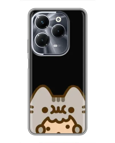 Чехол для Infinix Hot 40 Play с картинкой «Пушин на черном»