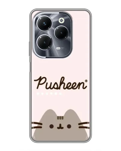 Чехол для Infinix Hot 40 Play с картинкой «Pusheen логотип»
