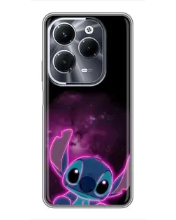 Чехол для Infinix Hot 40 Play с картинкой «Неоновый Stitch»