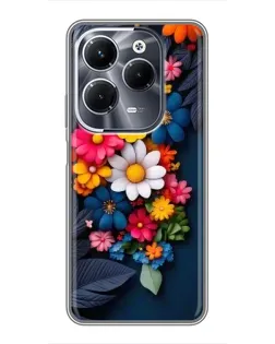 Чехол для Infinix Hot 40 Play с картинкой «Цветочная феерия»