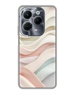 Чехол для Infinix Hot 40 Play с картинкой «Пастельные нежные волны»