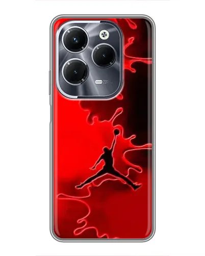 Чохол для Infinix Hot 40 Pro з картинкою «Jordan Red Smoke»