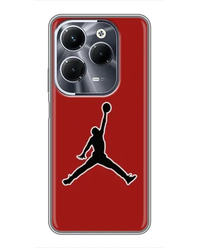 Чохол для Infinix Hot 40 Pro з картинкою «Jordan Red Back»
