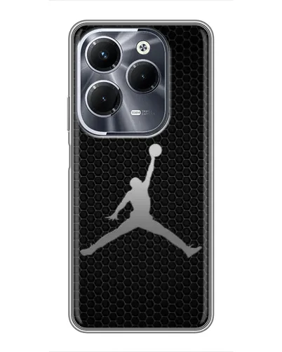 Чохол для Infinix Hot 40 Pro з картинкою «Jordan Dark Carbon»