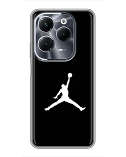 Чохол для Infinix Hot 40 Pro з картинкою «Jordan Silhouette» Чохол для Infinix Hot 40 Pro з картинкою «Jordan Silhouette»