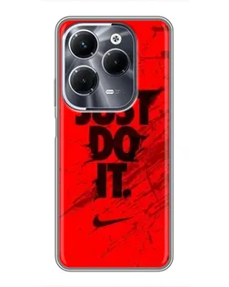 Чохол для Infinix Hot 40 Pro з картинкою «Nike Just Do It» Чохол для Infinix Hot 40 Pro з картинкою «Nike Just Do It»