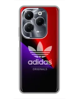 Чехол для Infinix Hot 40 Pro с картинкой «Adidas Red Neon»