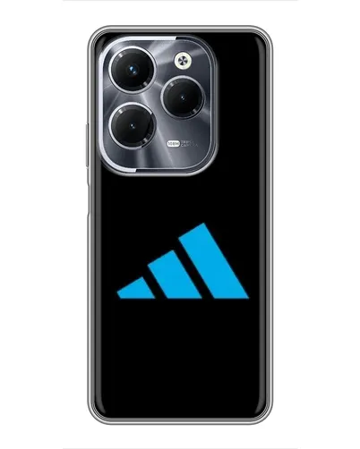 Чехол для Infinix Hot 40 Pro с картинкой «Adidas Cyan Logo» Чехол для Infinix Hot 40 Pro с картинкой «Adidas Cyan Logo»
