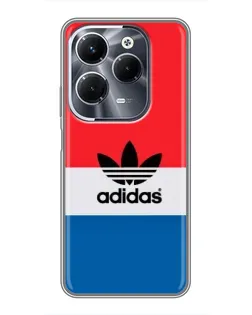 Чехол для Infinix Hot 40 Pro с картинкой «Ретро блоки Adidas»