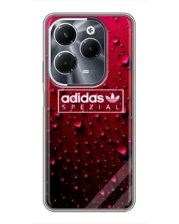 Чехол для Infinix Hot 40 Pro с картинкой «Adidas Gold Marble»