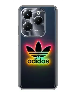 Чехол для Infinix Hot 40 Pro с картинкой «Неоновый Adidas»