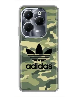 Чехол для Infinix Hot 40 Pro с картинкой «Милитари стиль Adidas»