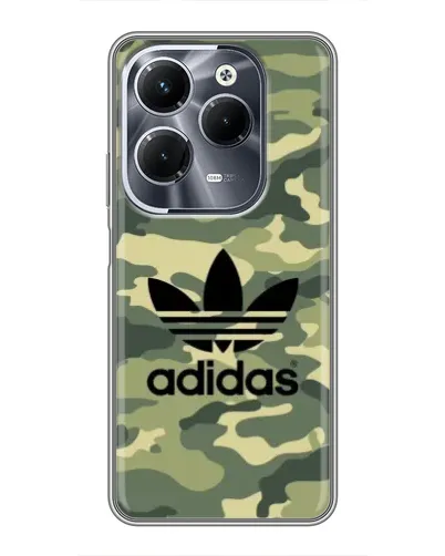 Чехол для Infinix Hot 40 Pro с картинкой «Милитари стиль Adidas» Чехол для Infinix Hot 40 Pro с картинкой «Милитари стиль Adidas»