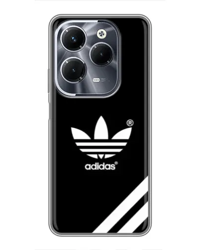 Чехол для Infinix Hot 40 Pro с картинкой «Adidas с диагональными полосами» Чехол для Infinix Hot 40 Pro с картинкой «Adidas с диагональными полосами»