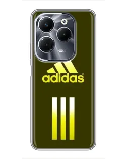 Чехол для Infinix Hot 40 Pro с картинкой «Оливковый градиент Adidas»