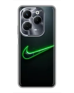 Чохол для Infinix Hot 40 Pro з картинкою «Неоновий контур Nike» Чохол для Infinix Hot 40 Pro з картинкою «Неоновий контур Nike»