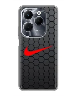 Чохол для Infinix Hot 40 Pro з картинкою «Nike — карбонова сітка» Чохол для Infinix Hot 40 Pro з картинкою «Nike — карбонова сітка»